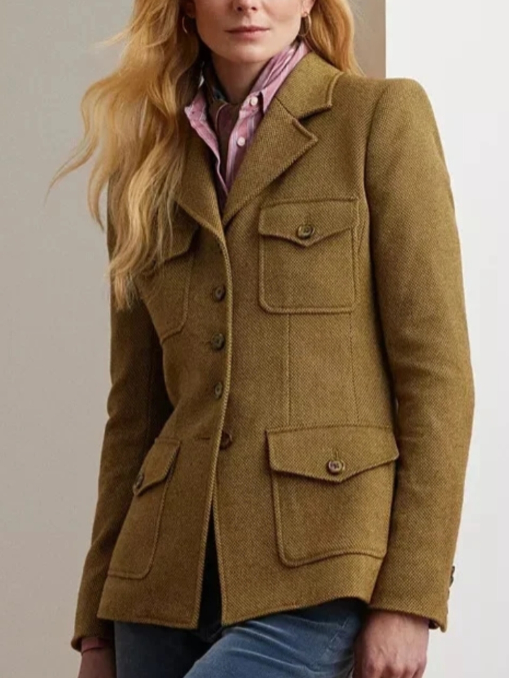 Ralph Lauren Wool-Blend Twill Blazer